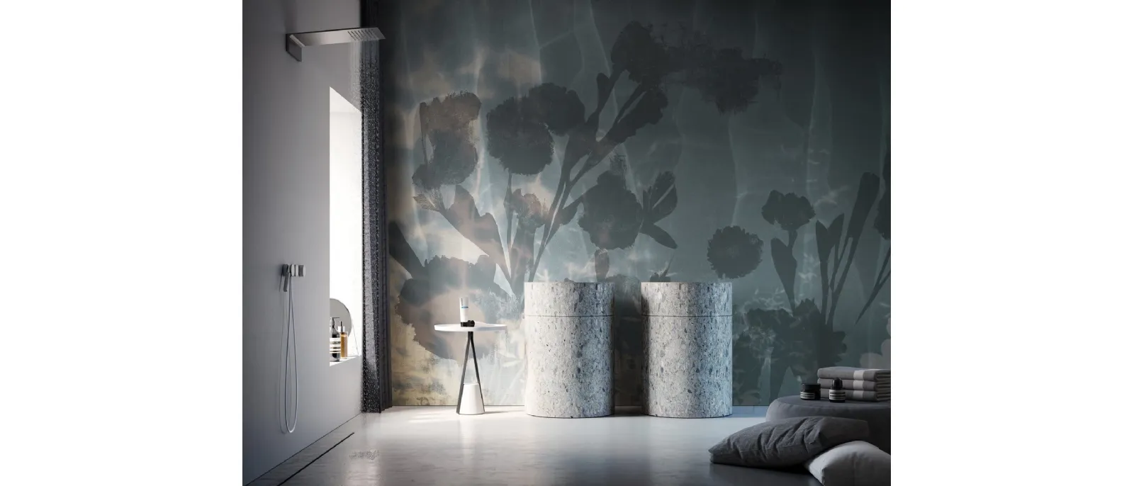 Carta da parati floreale astratta Alten di Instabilelab