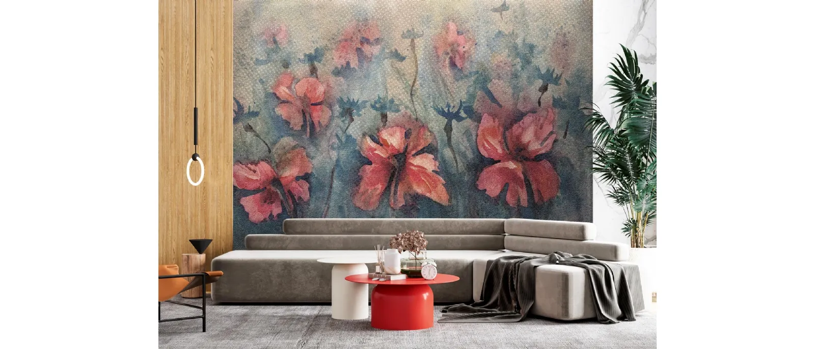 Carta da parati Papaveri di Instabilelab