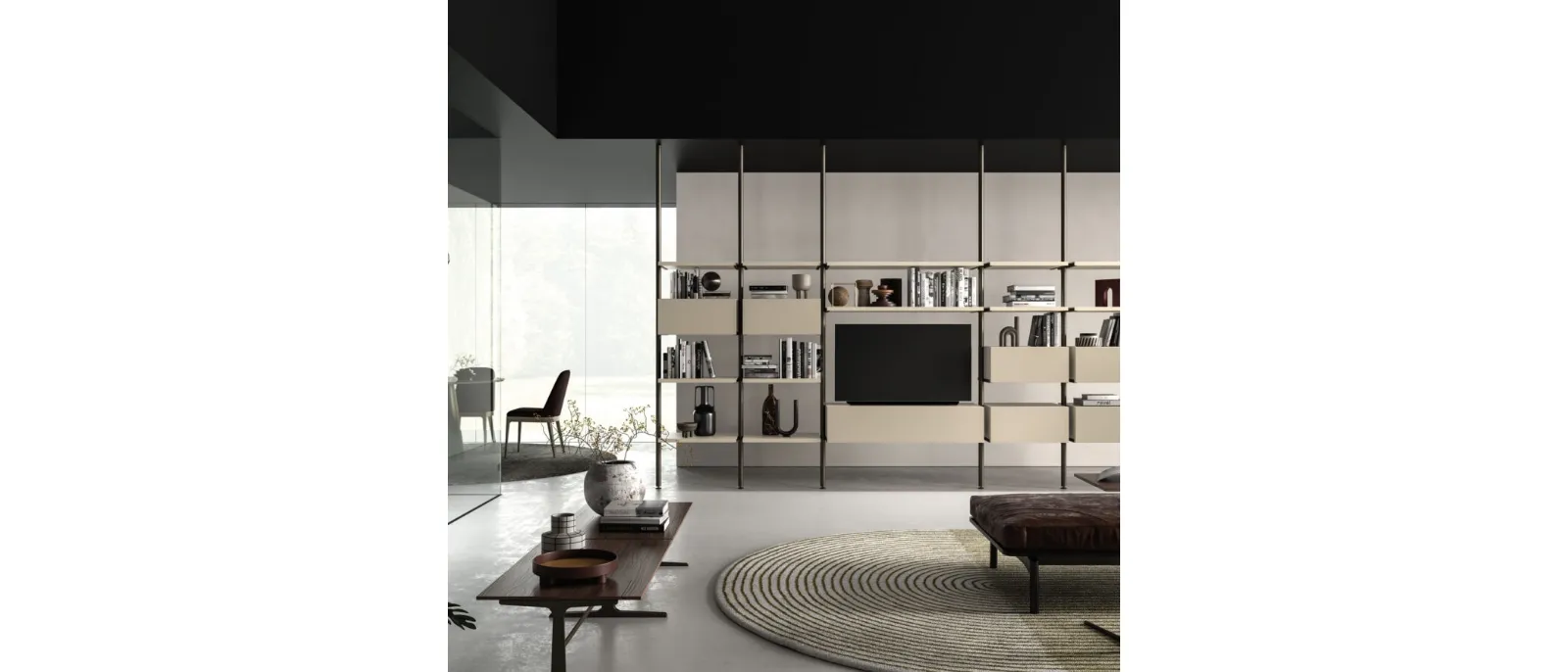 Tavolino Lama in materico Noce di Orme