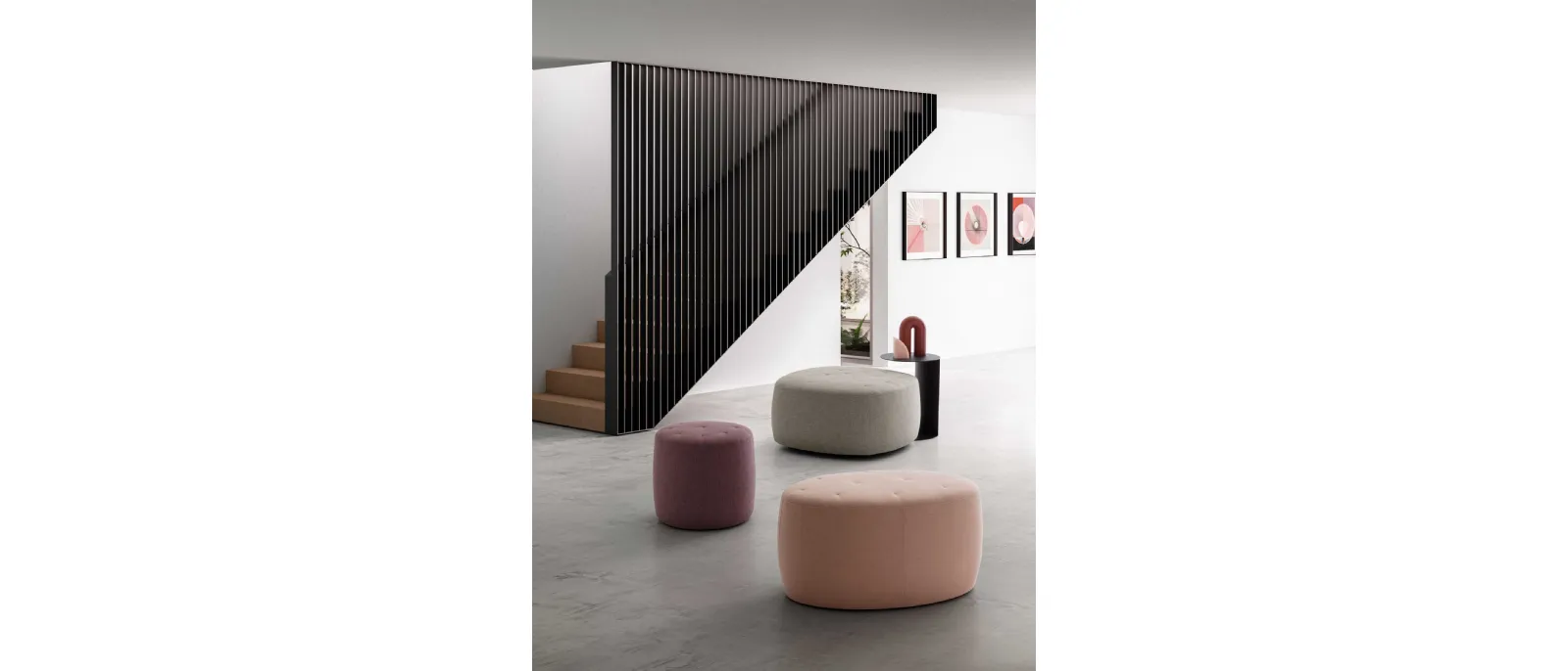 Pouf Bowl, Circus e Wilson di Le Comfort
