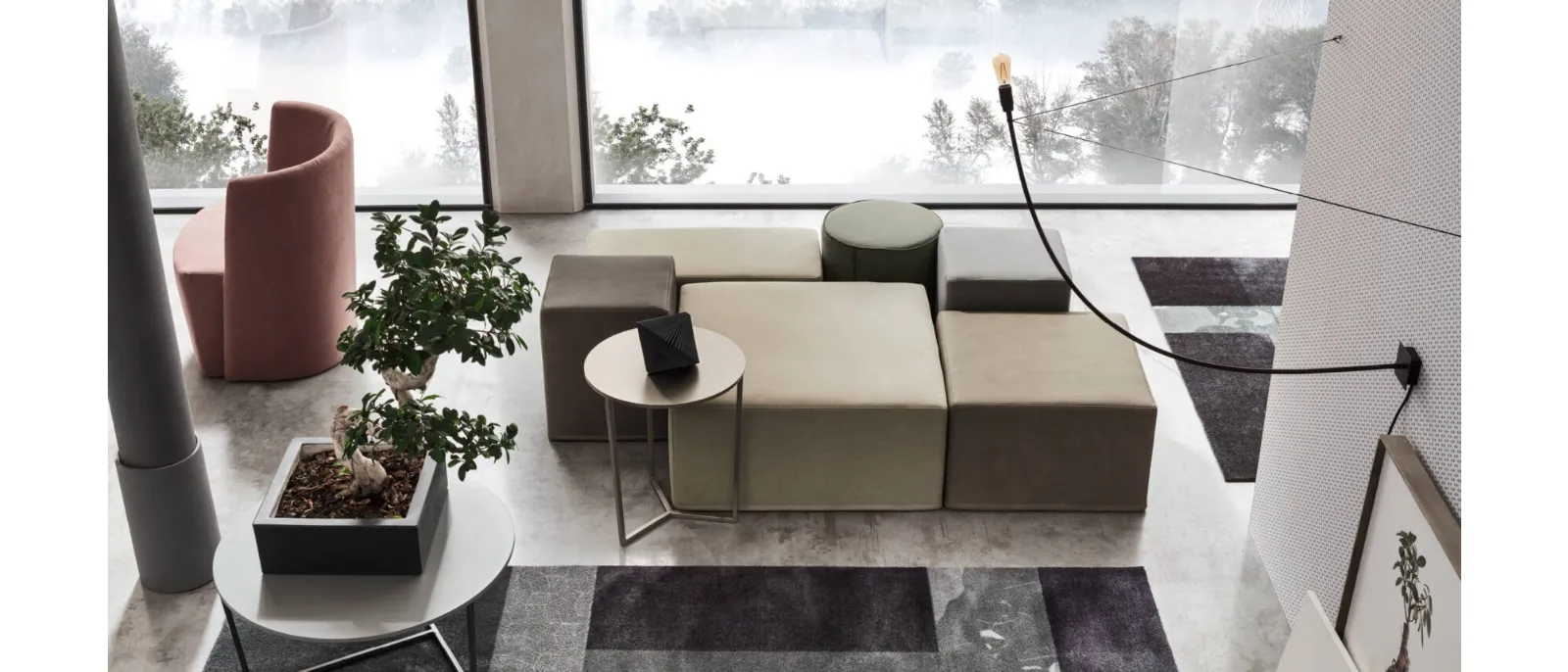 Pouf quadrato Dado di Maronese