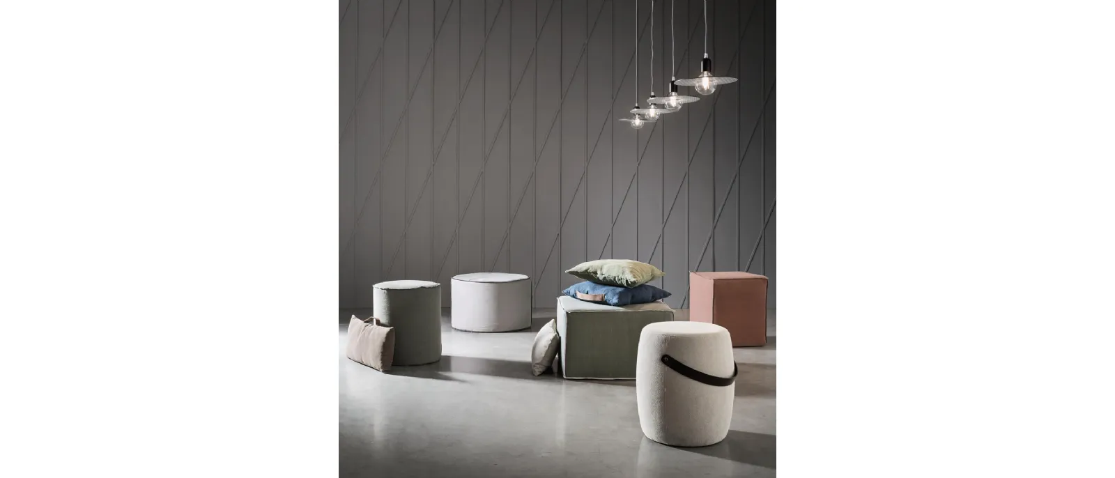 Pouf tondo Thubo di Maronese