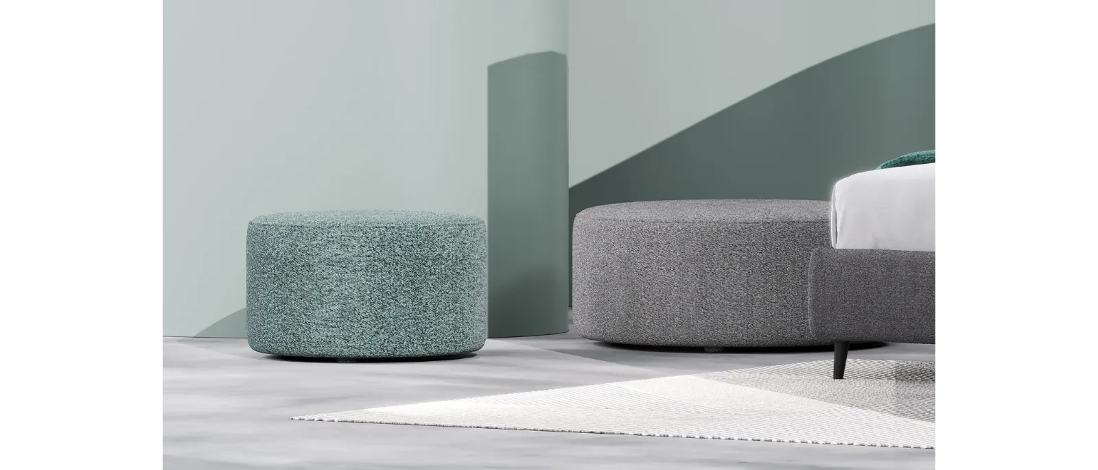 Pouf Tondo di Divaletti Home