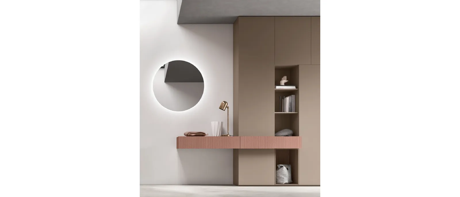 Specchiera con Led Tonda di Maronese