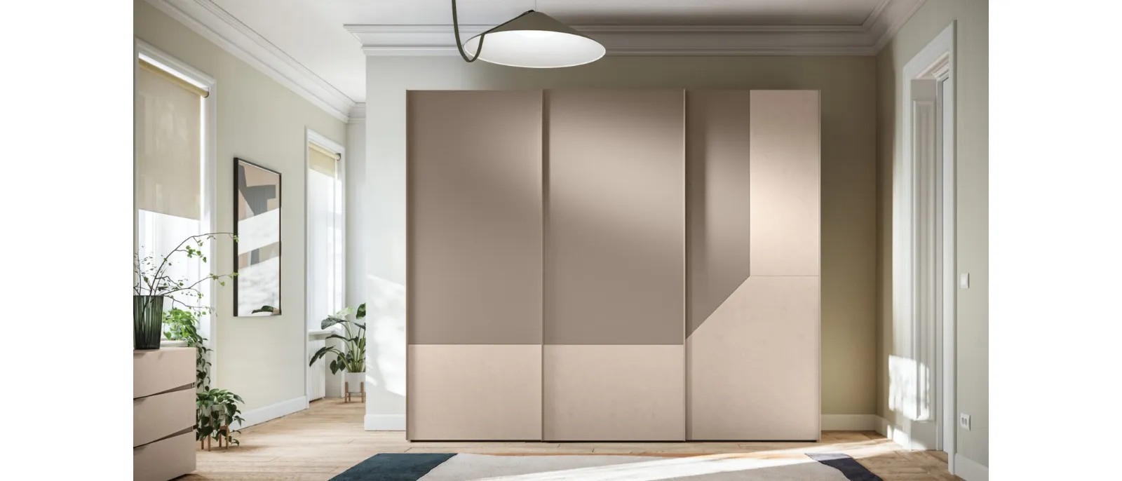 Armadio con anta scorrevole Level DN + Climb DN 44 di Orme