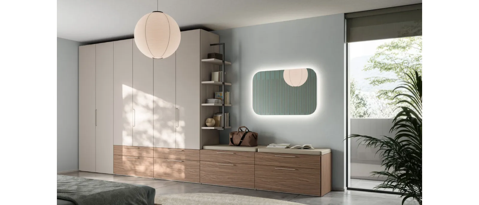 Armadio con anta battente Liscia M 32 36 di Orme