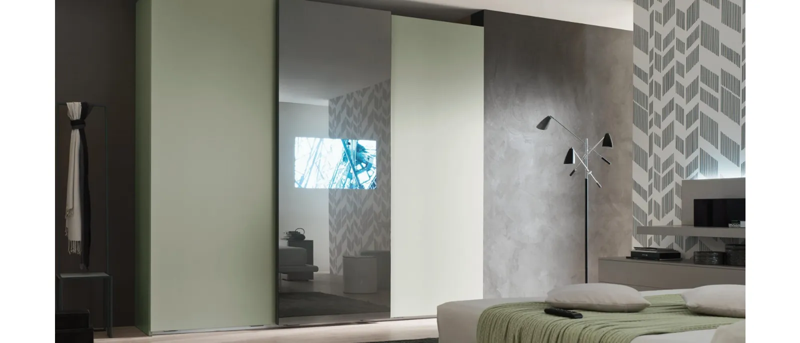 Armadio con TV Wallblog di Maronese