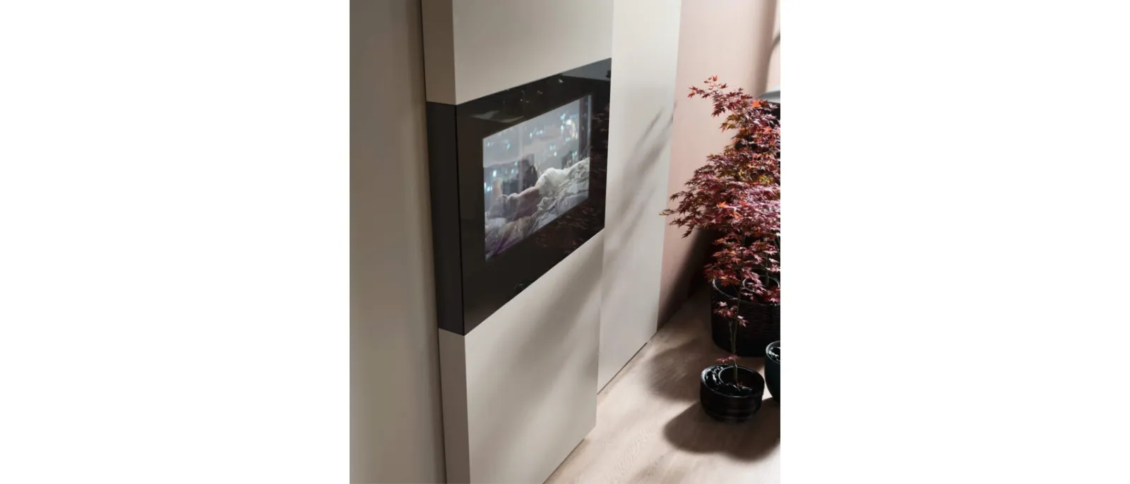 Armadio con TV Wallblog3 di Maronese