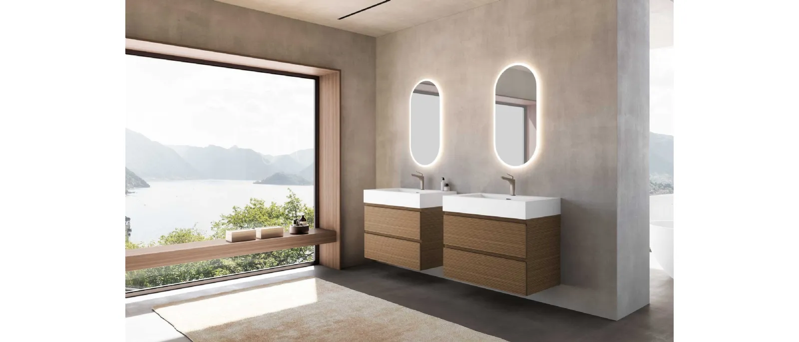 Mobile da Bagno Block System Syntesi Box C23 di Baxar