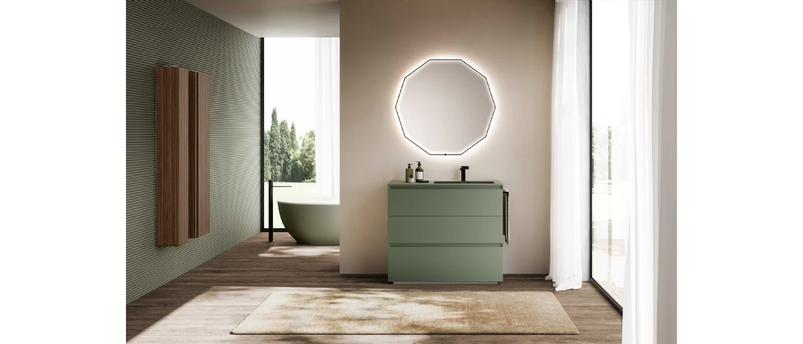 Mobile da Bagno Block System Syntesi C22 di Baxar