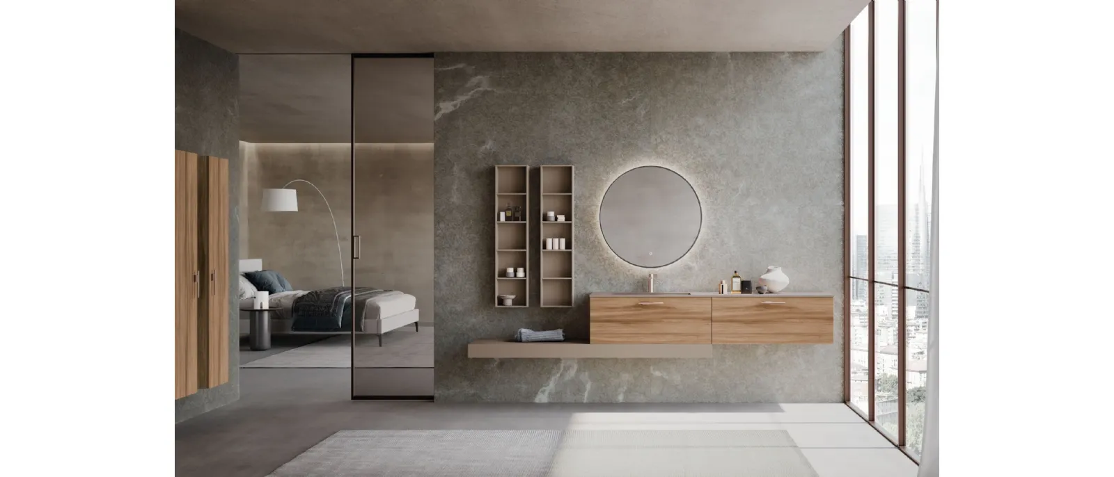 Mobile da Bagno sospeso M System 042 di Baxar