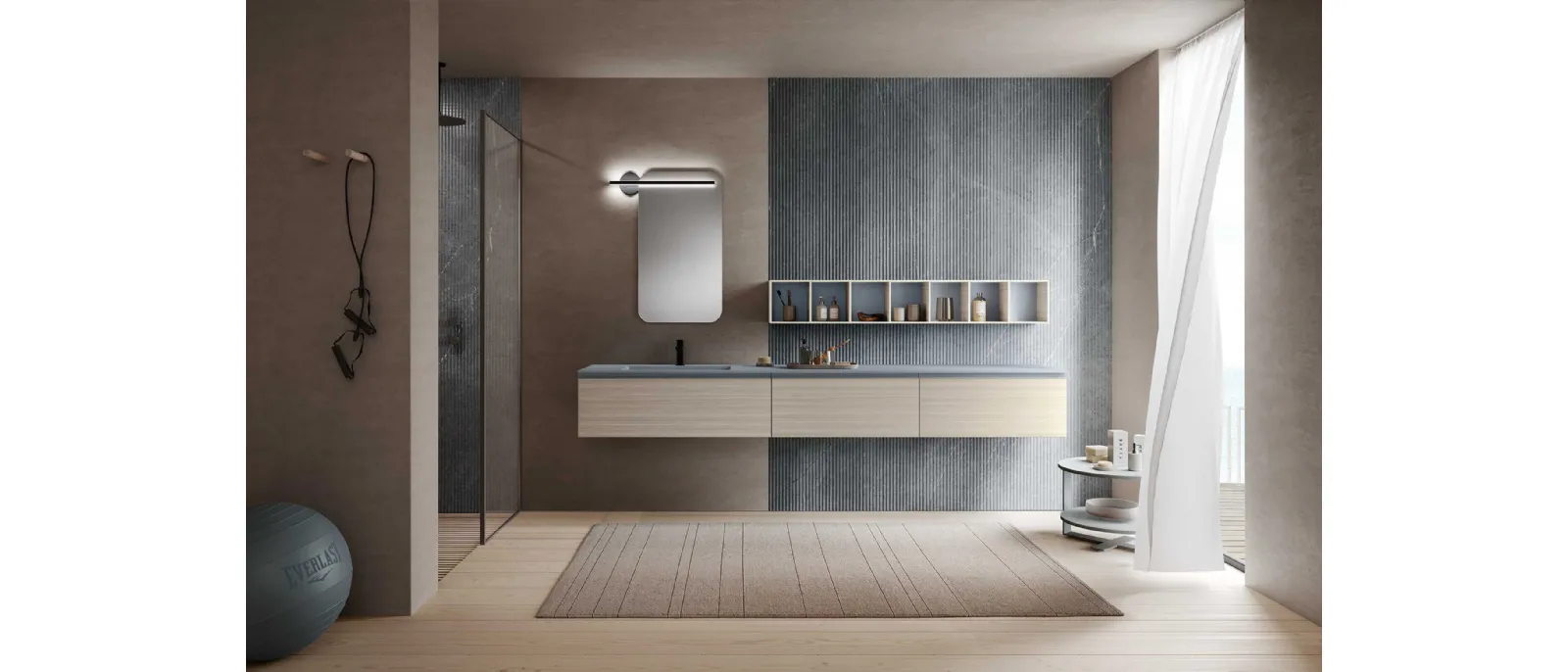 Mobile da Bagno sospeso M1 System 136 di Baxar