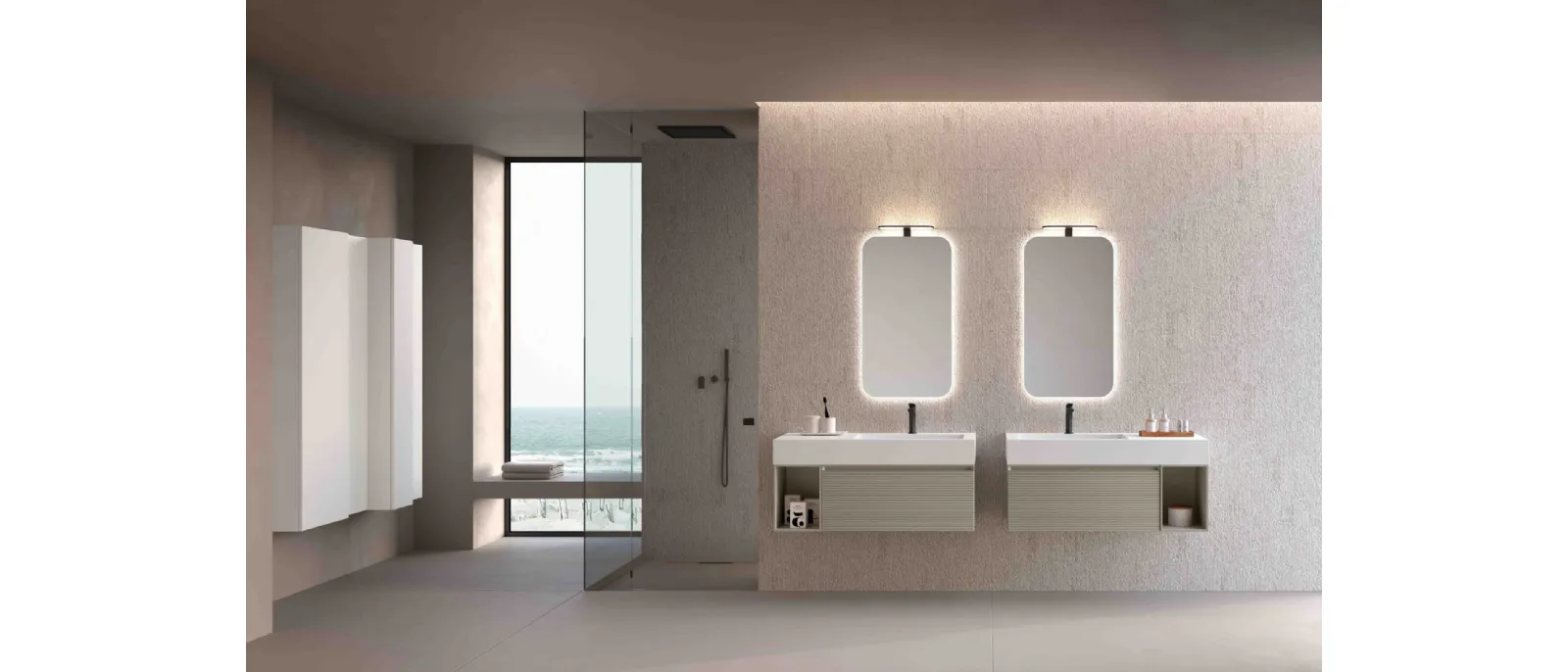 Mobile da Bagno sospeso M1 System 144 di Baxar