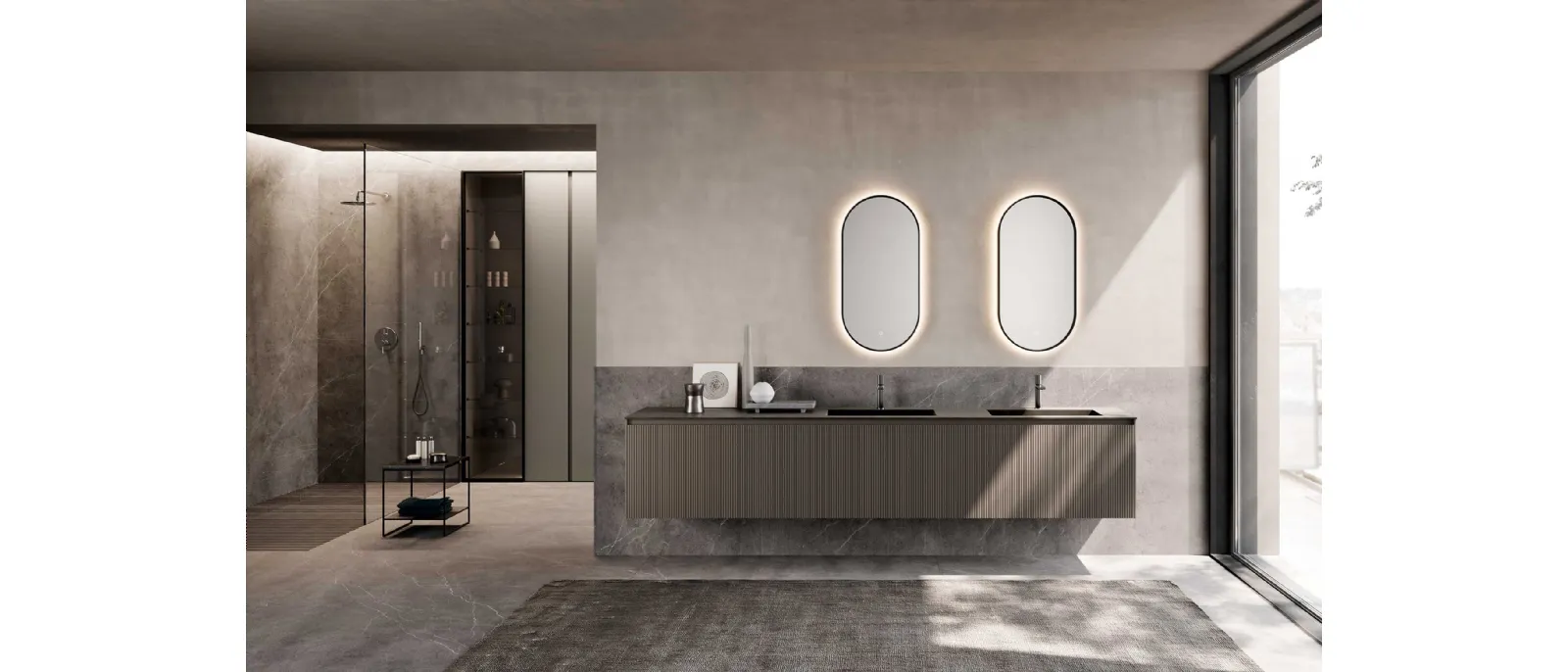 Mobile da Bagno sospeso M2 System 233 di Baxar