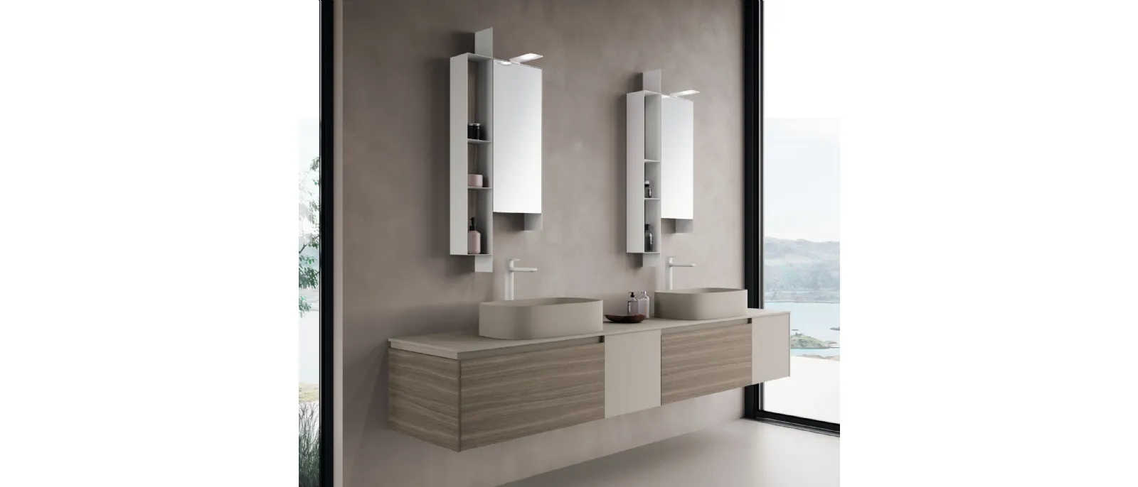 Mobile da Bagno sospeso M2 System 246 di Baxar