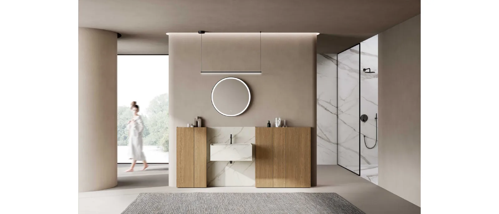Mobile da Bagno M3 System 302 in Rovere di Baxar