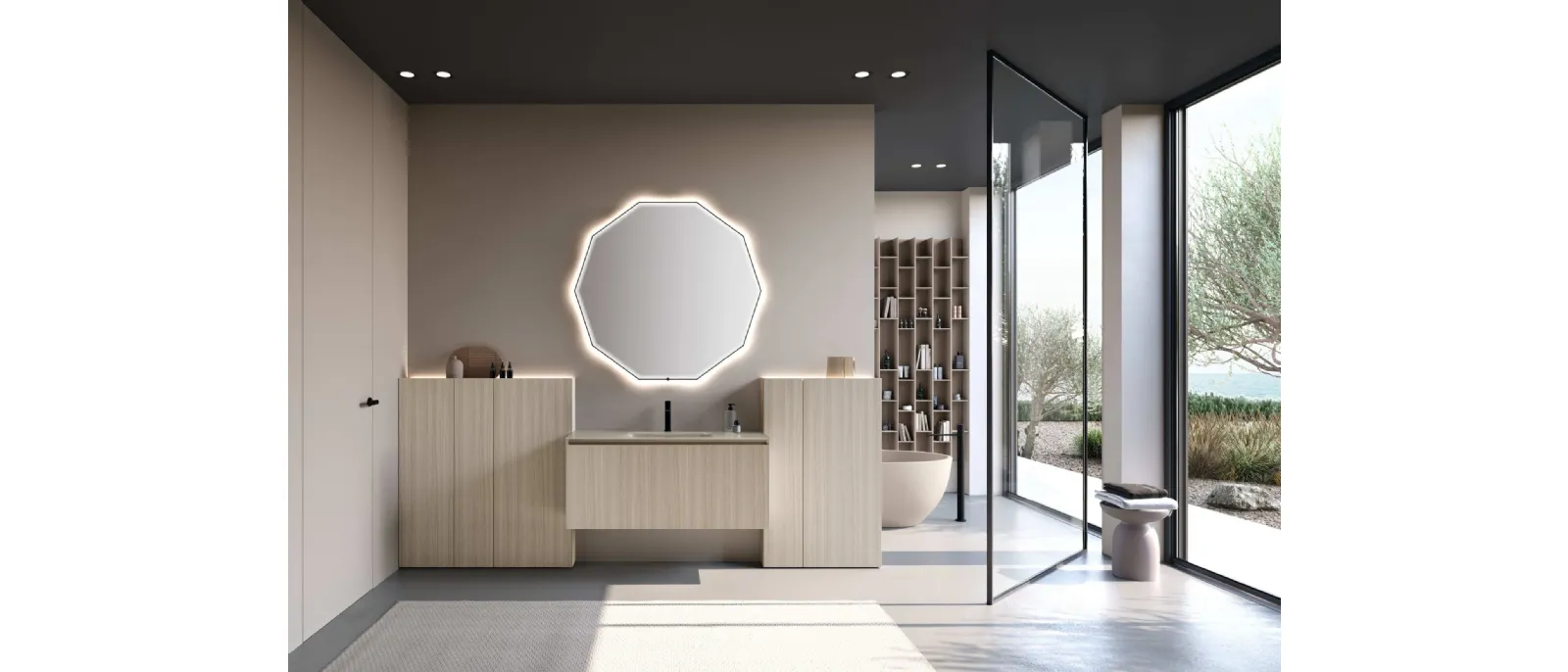 Mobile da Bagno sospeso M3 System 342 di Baxar