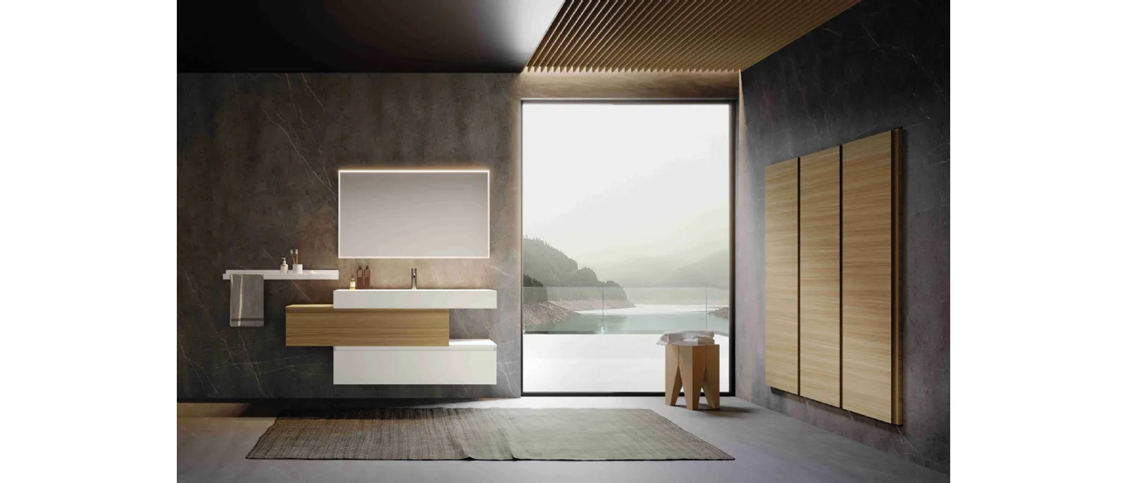 Mobile da Bagno sospeso M3 System 343 di Baxar