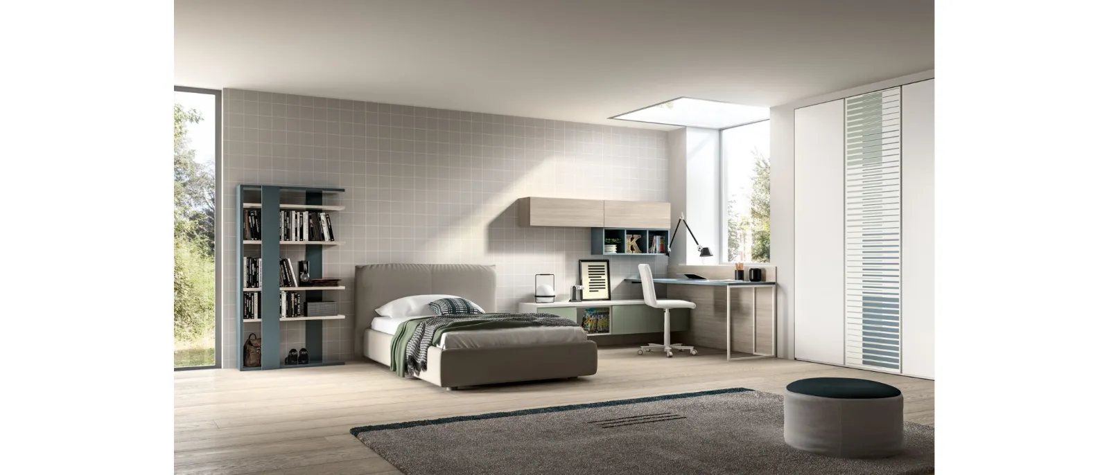 Cameretta per ragazzi Room 101 di Zg Mobili