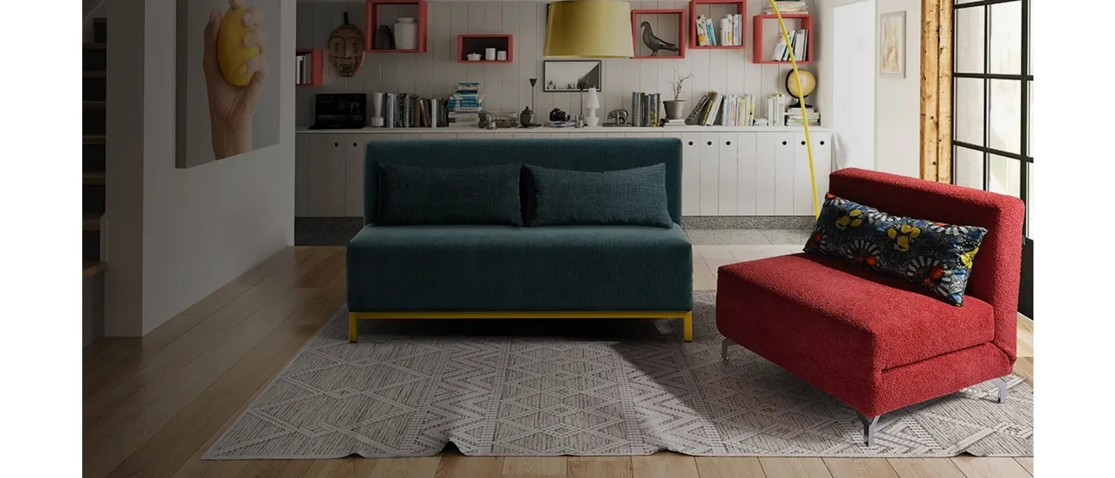 Divano Letto lineare Voilà Sofa di Family Bedding