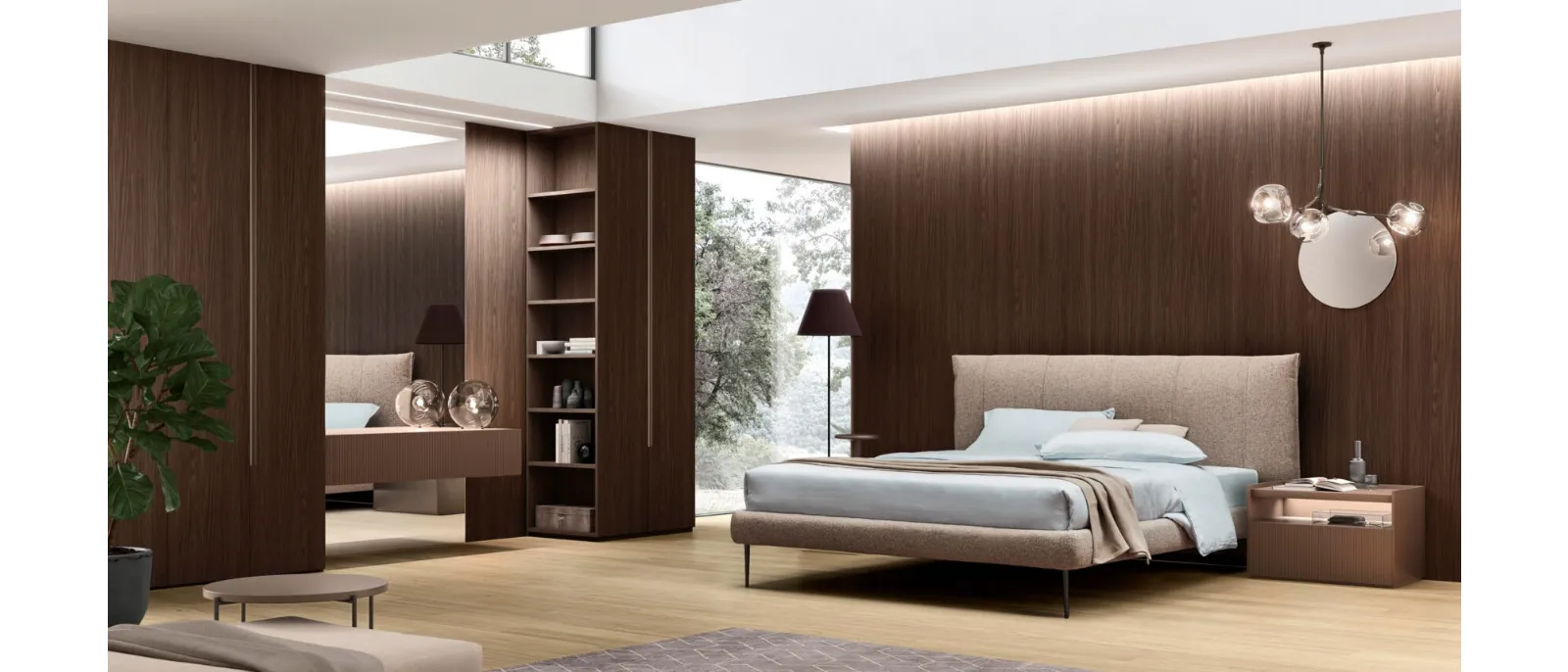 Letto imbottito Alby di Maronese