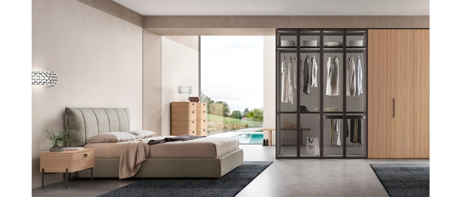 Letto imbottito Alby di Maronese