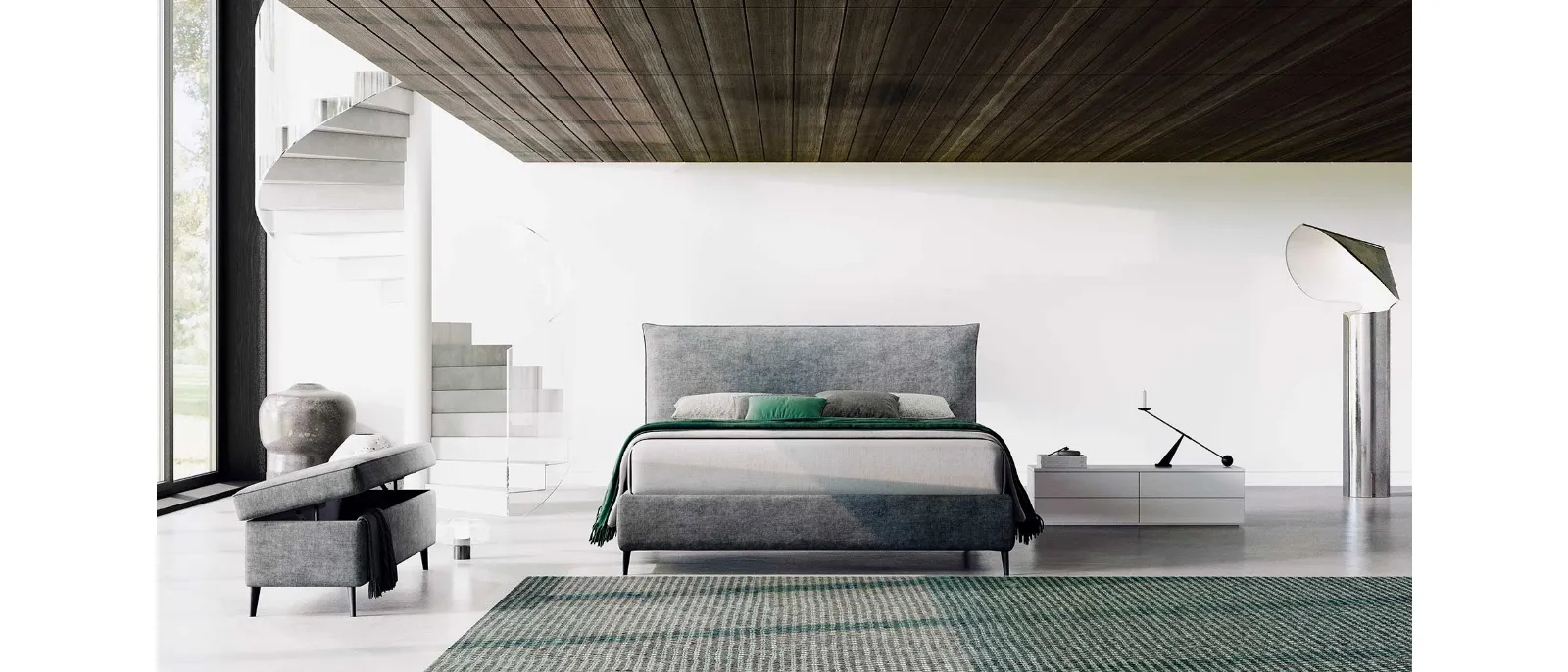 Letto con contenitore Alex di Divaletti Home