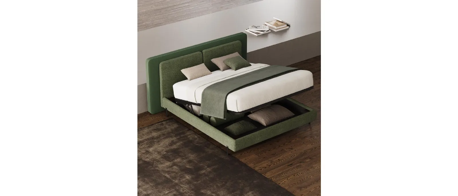 Letto con contenitore Bob di Divaletti Home