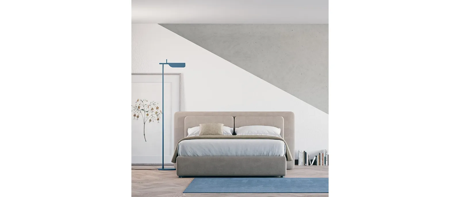Letto con contenitore Bob di Divaletti Home