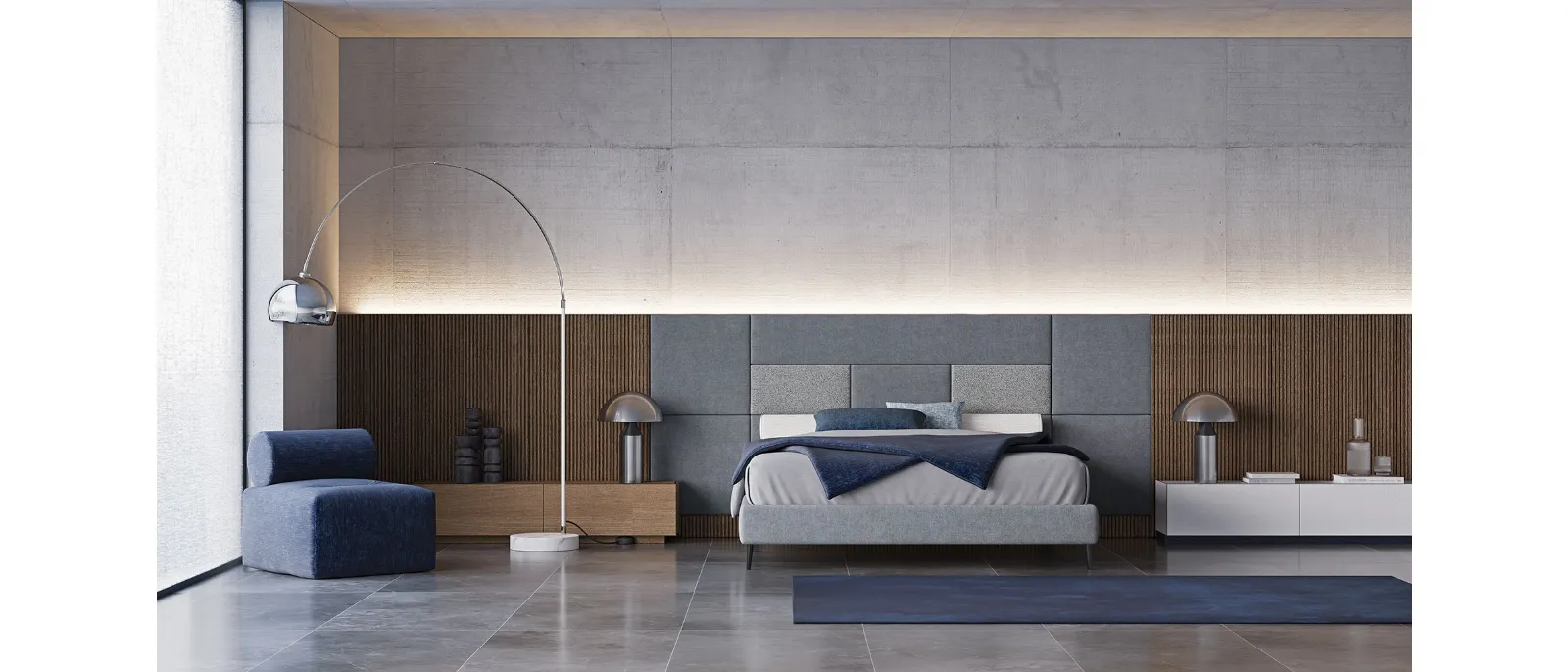 Letto Boiserie Brick + Sommier di Divaletti Home