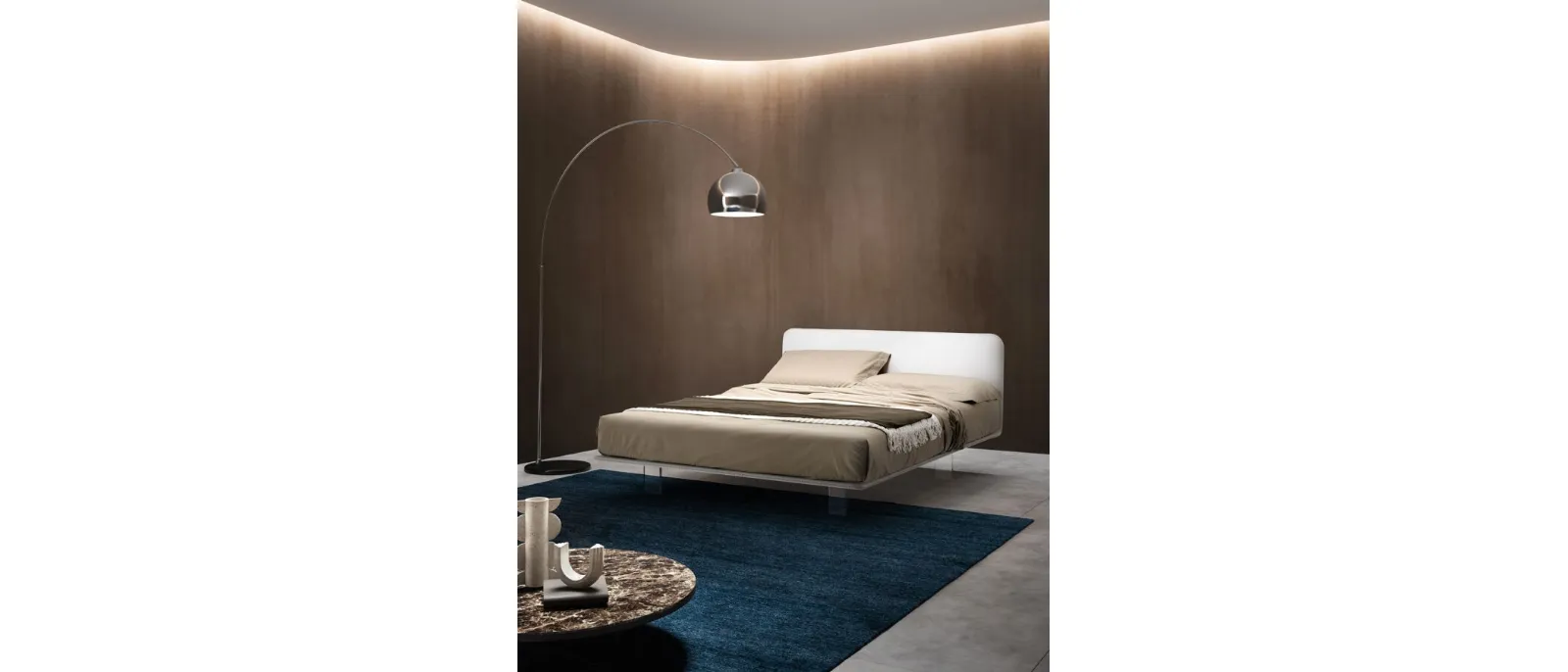Letto in tessuto imbottito Brillant di Bside