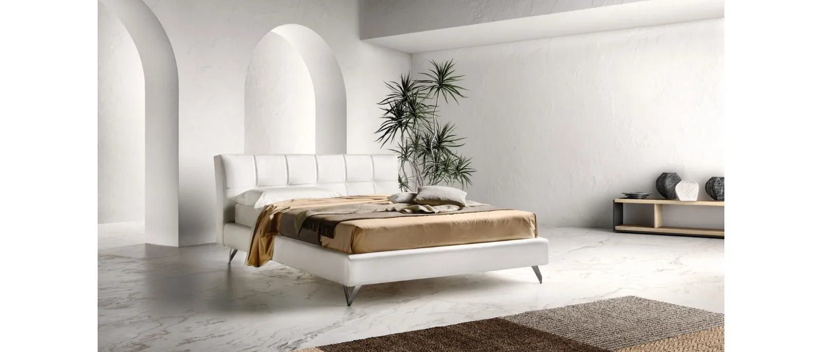 Letto matrimoniale trapuntato Contemporary di Bside