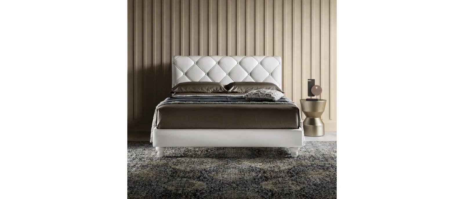 Letto in ecopelle Novel Lux di Bside