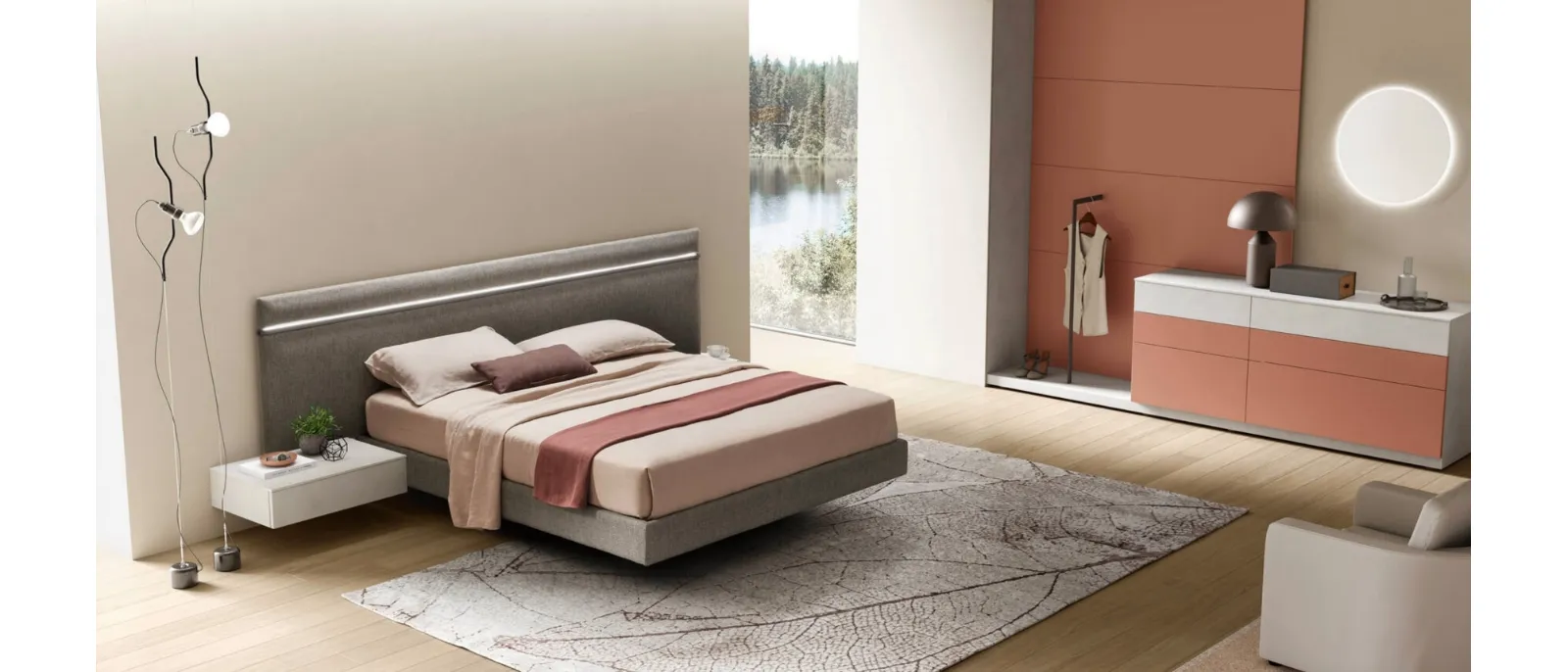 Letto Bumpy Imbottito di Maronese