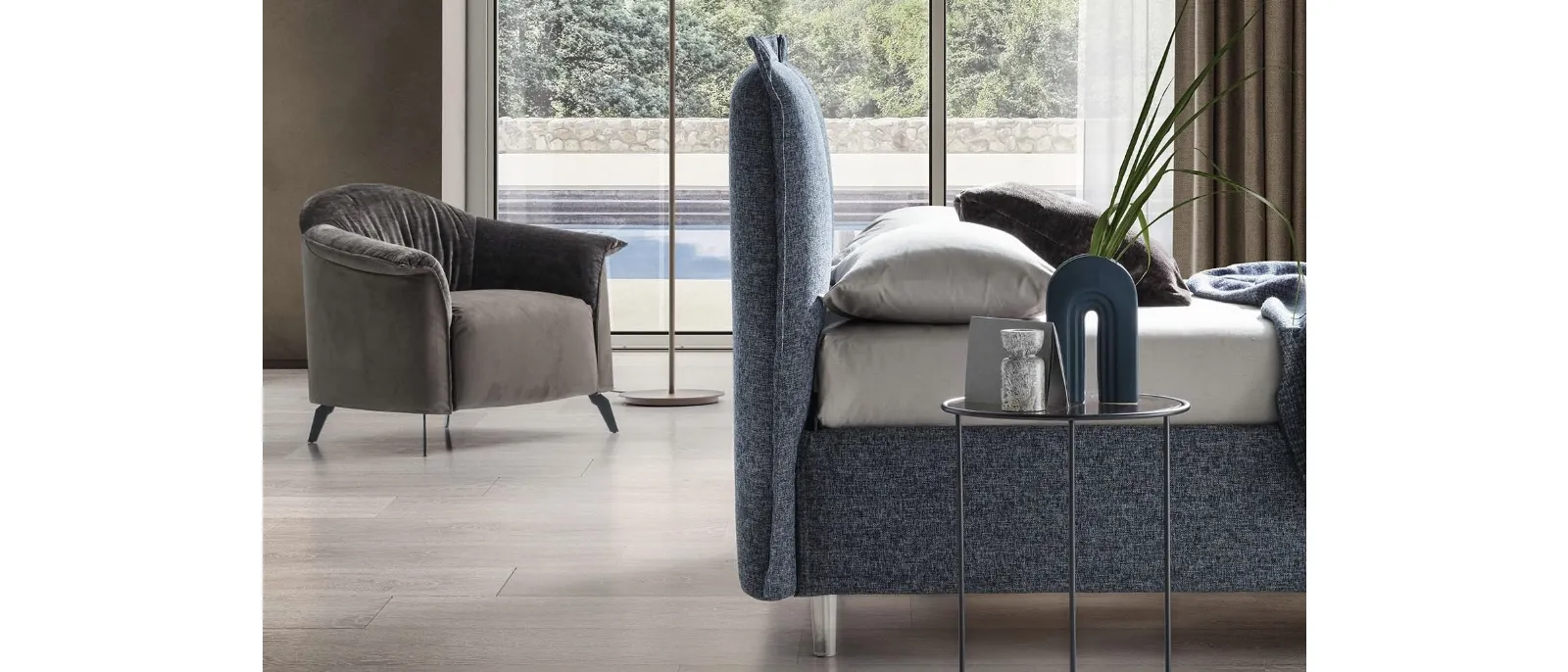 Letto con testiera Catlin di Le Comfort