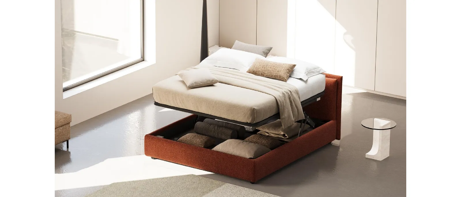 Letto Cloud con contenitore di Divaletti Home