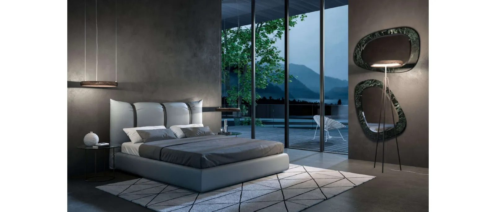 Letto con box contenitore Confit di Ozzio