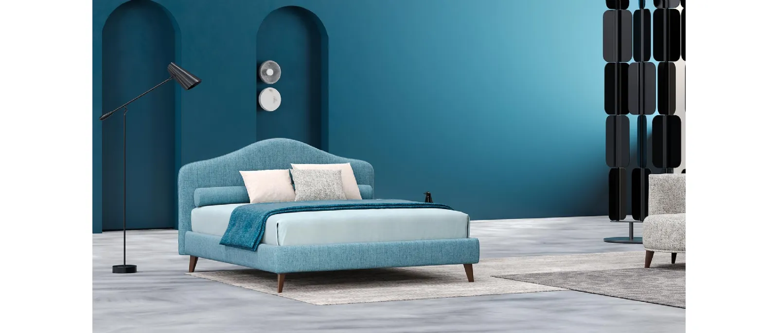 Letto classico con contenitore Daniel di Divaletti Home