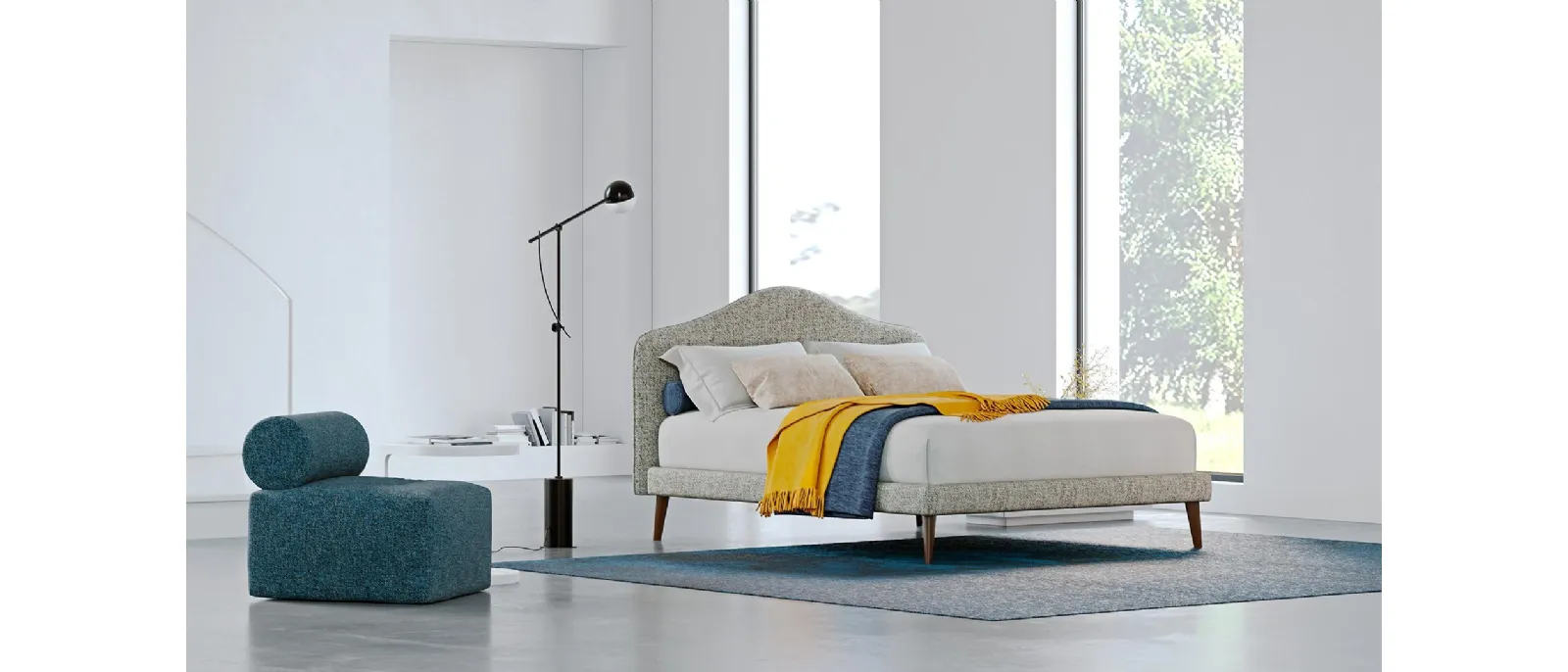 Letto classico con contenitore Daniel di Divaletti Home