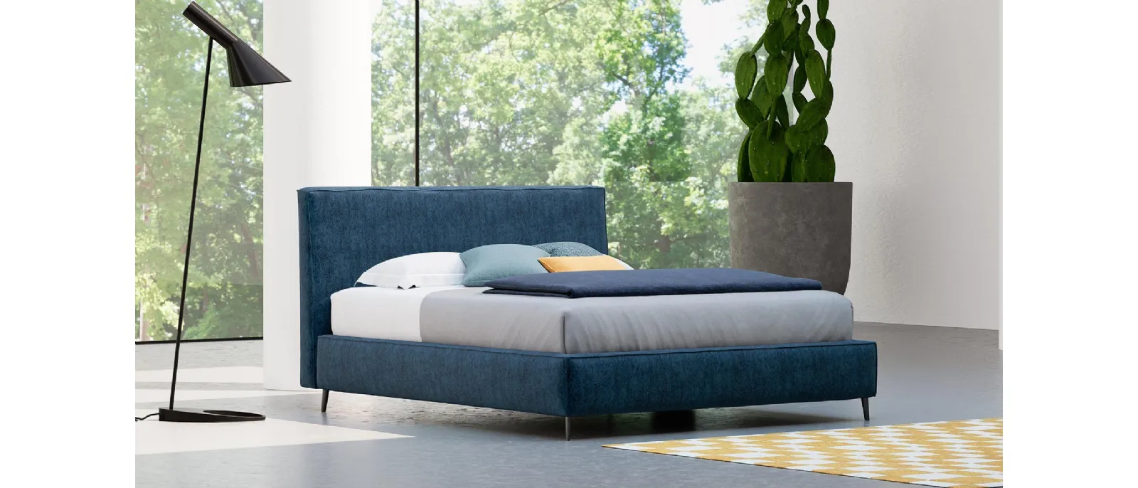 Letto minimalista Elite di Divaletti Home