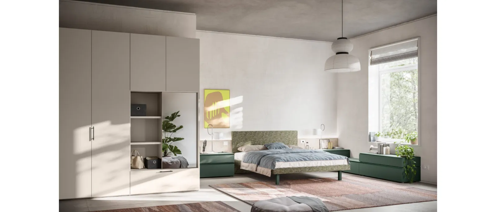 Letto con testiera imbottita Gap Night 16 di Orme