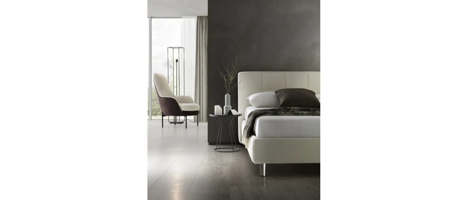Letto in tessuto Gaucho di Le Comfort