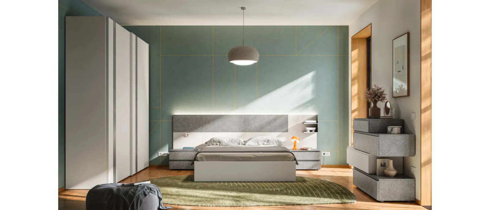 Letto matrimoniale Giako Basic 13 di Orme