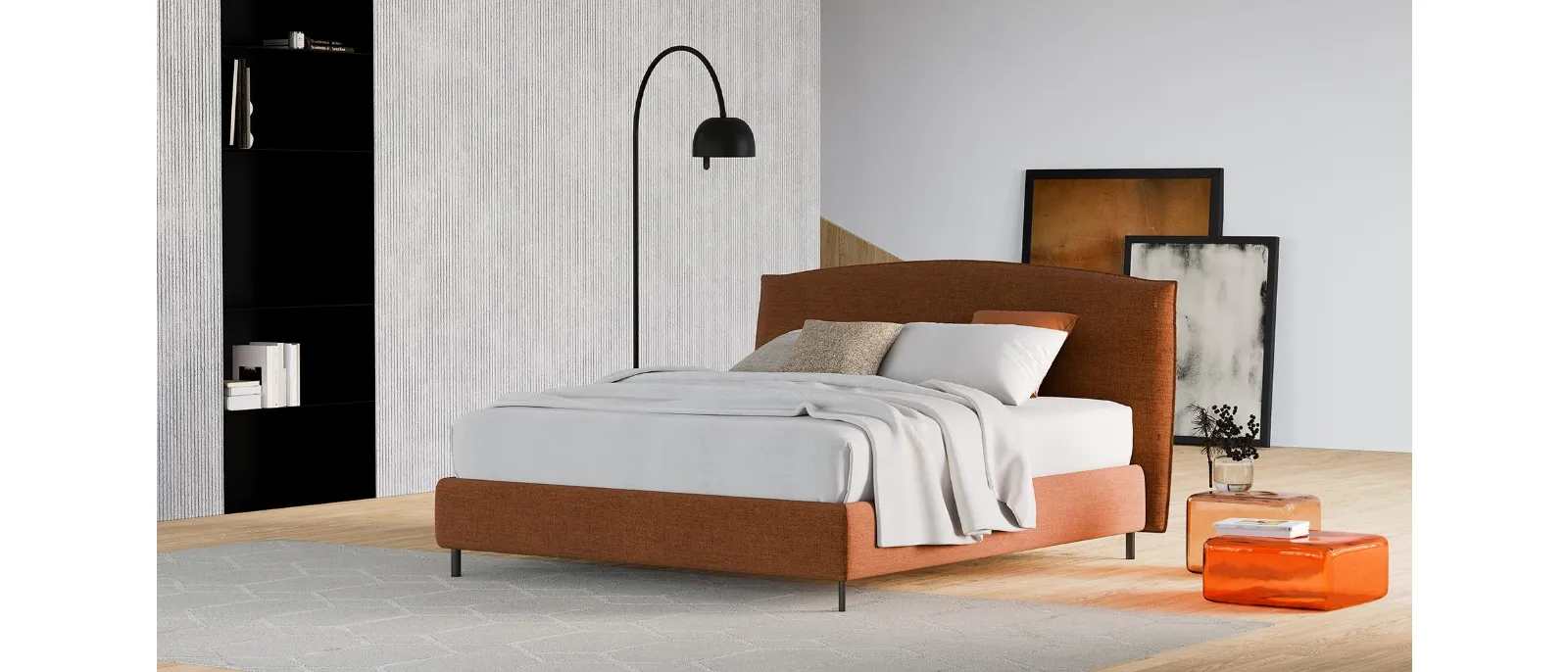 Letto con contenitore Horizon di Divaletti Home