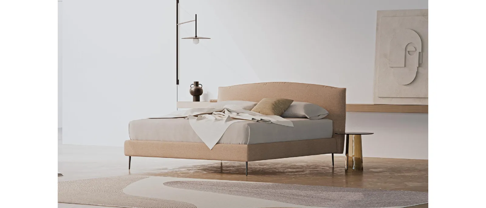 Letto con contenitore Horizon di Divaletti Home