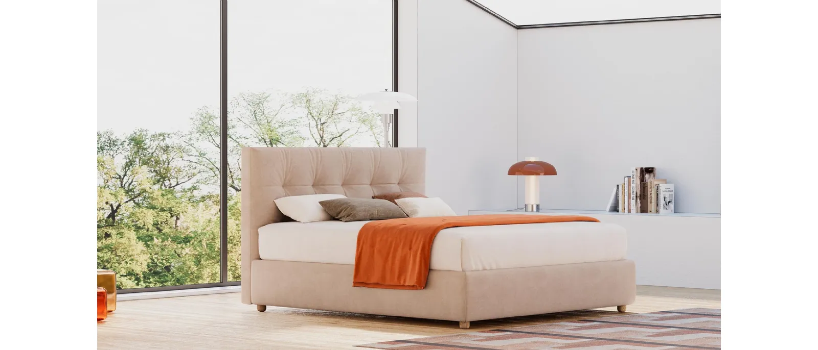 Letto con contenitore Kim di Divaletti Home