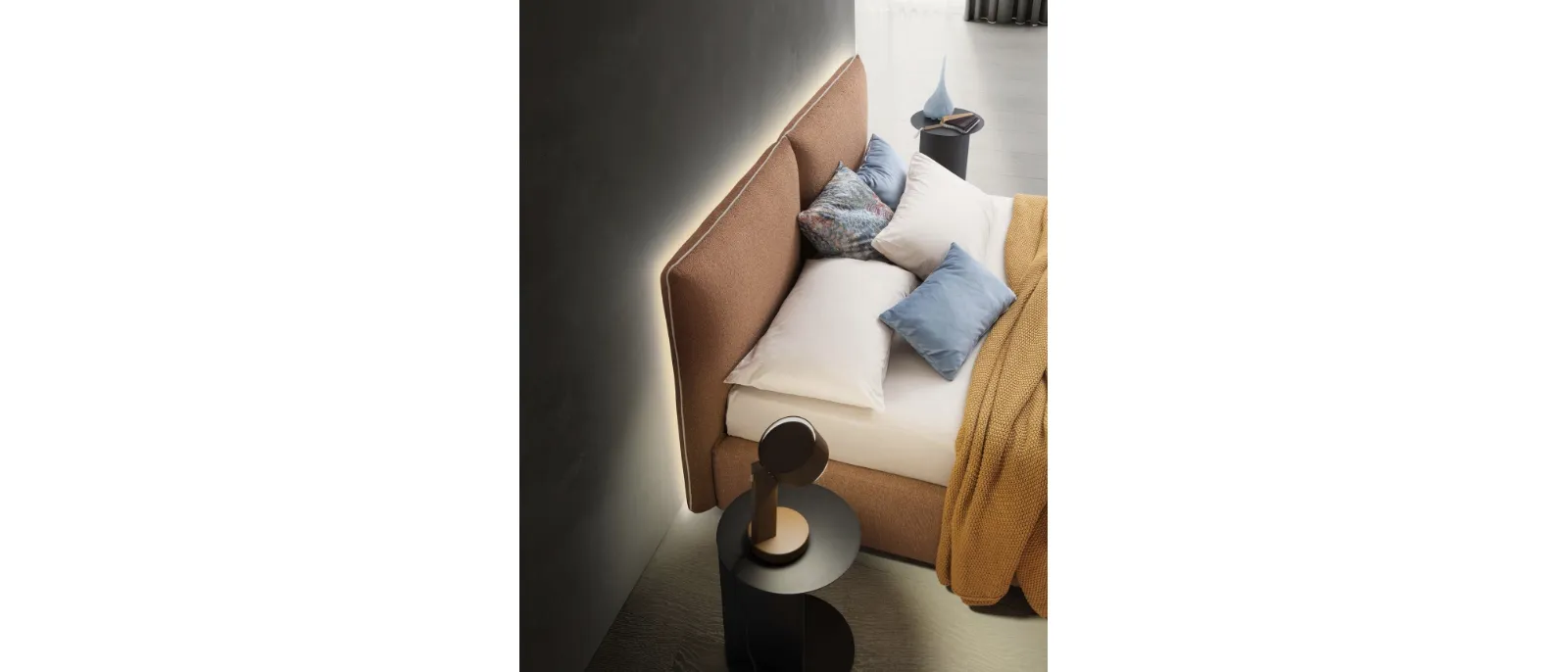 Letto con box contenitore Allen di Le Comfort
