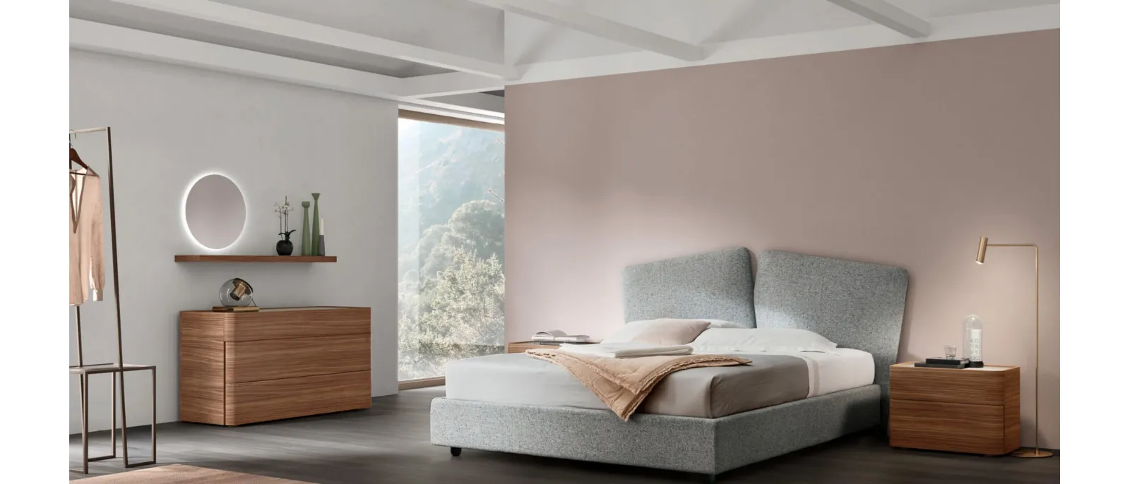 Letto imbottito Love di Maronese