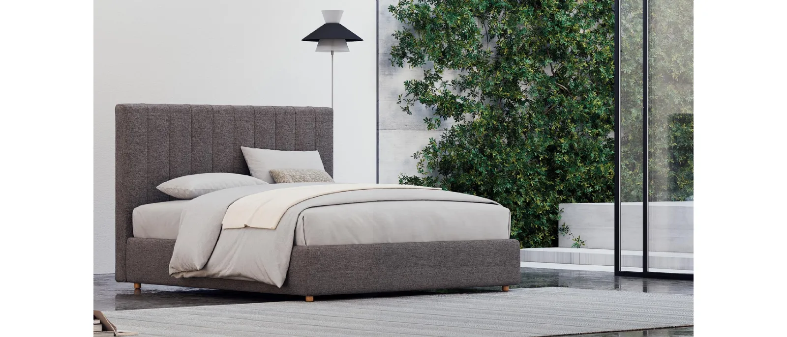 Letto Regis con contenitore di Divaletti Home