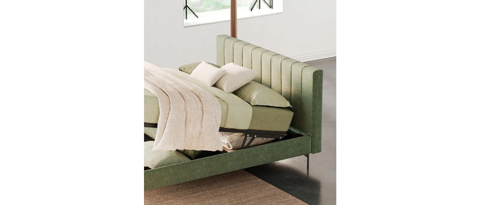 Letto Regis con contenitore di Divaletti Home